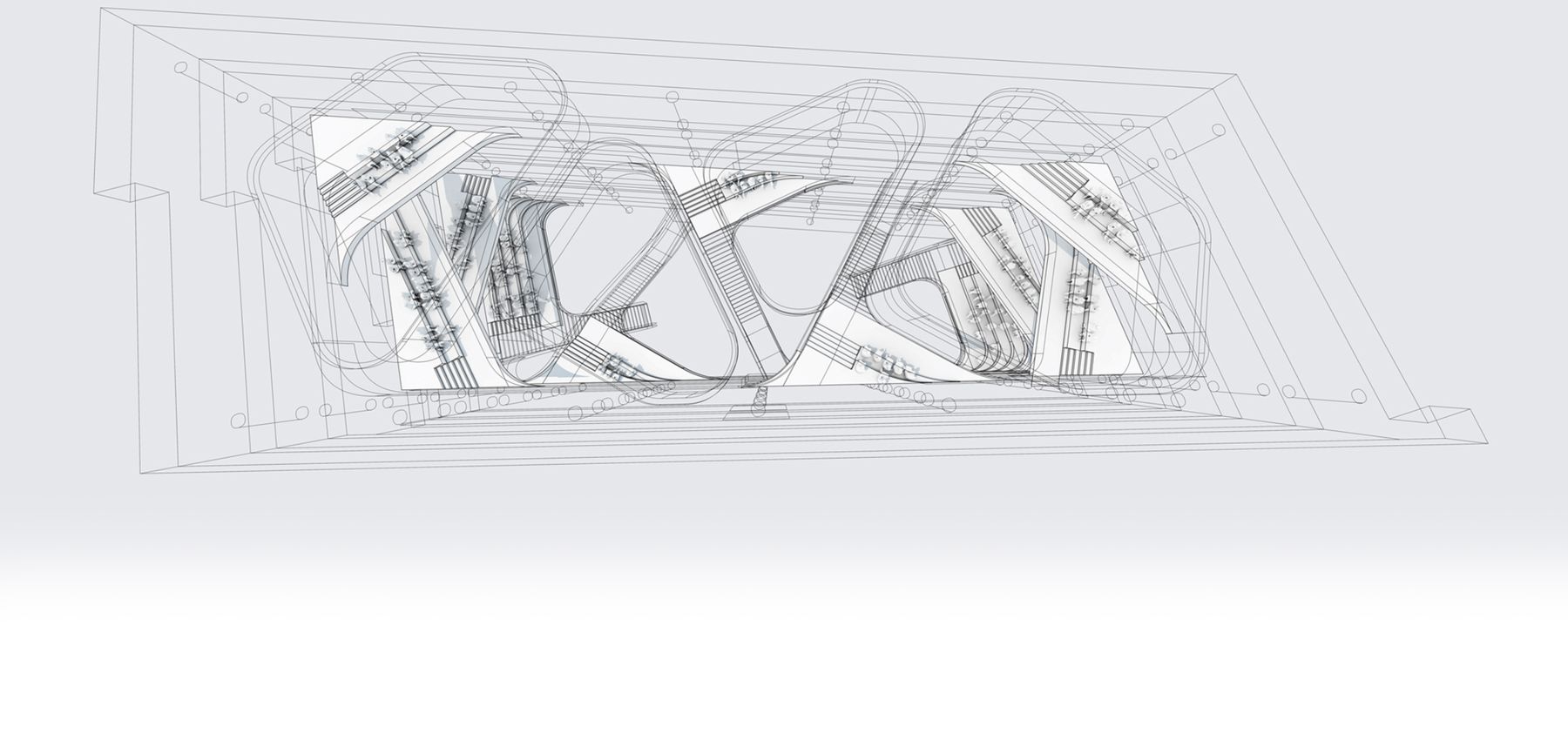 Architectural axonometric study